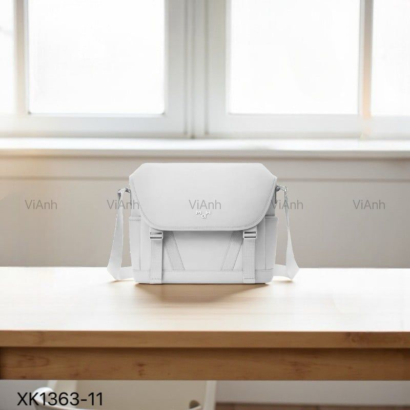 Túi xách X63 MAH chữ nhật vải dù đeo chéo XK1363 / 34x27 / XÁM