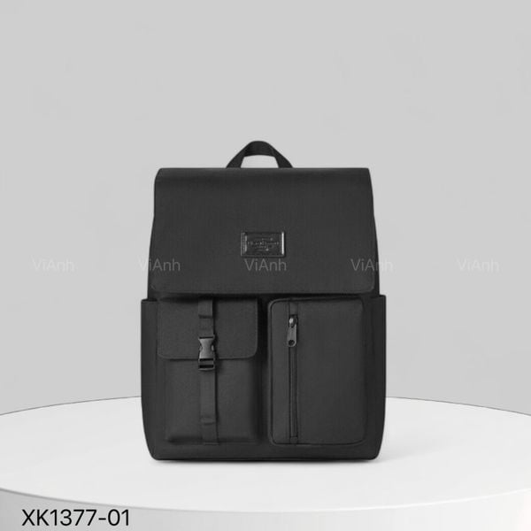 Balo B77 Mr.ACE vải dù XK1377 / 35x43 / ĐEN