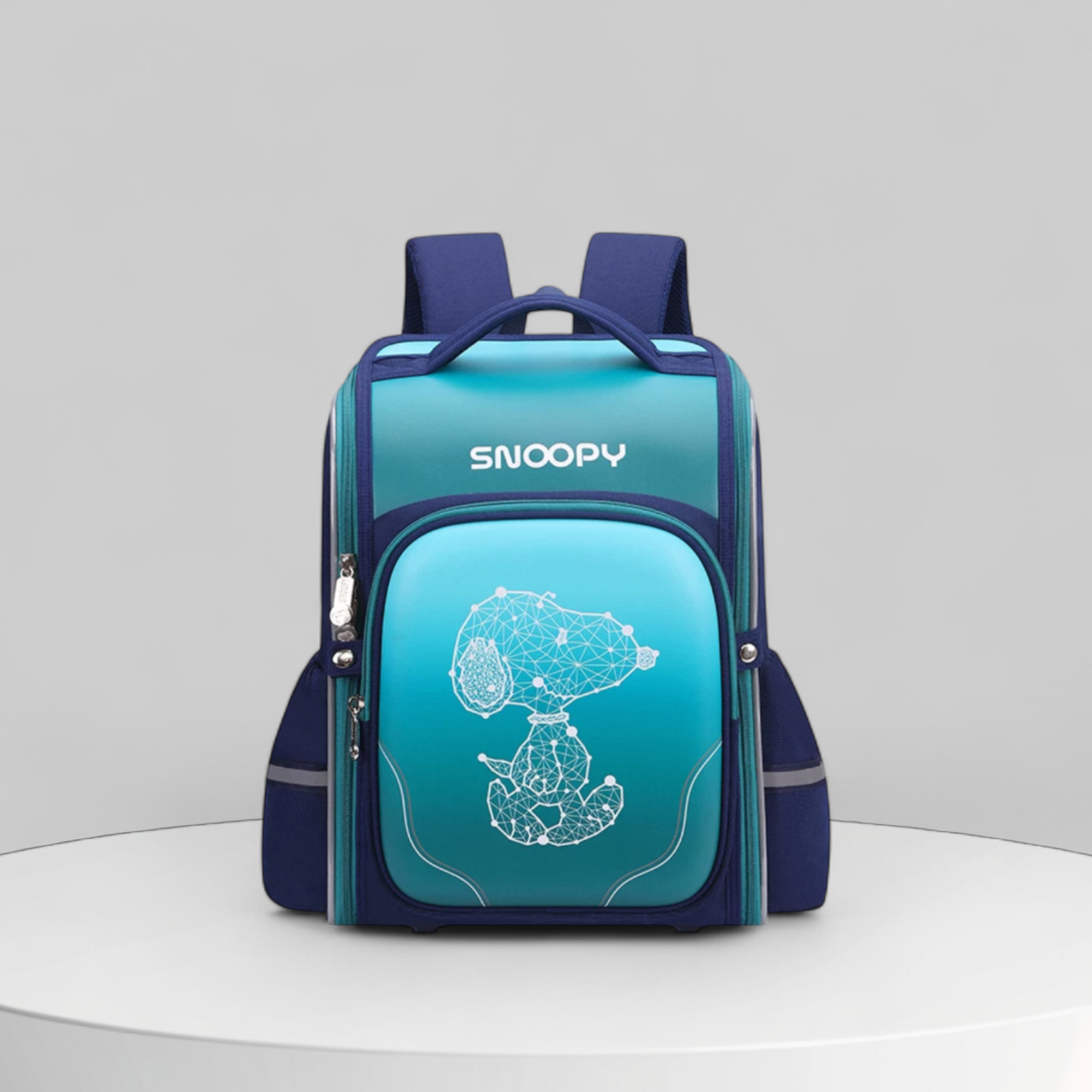 Balo Snoppy vải dù / 29x36 / XANH