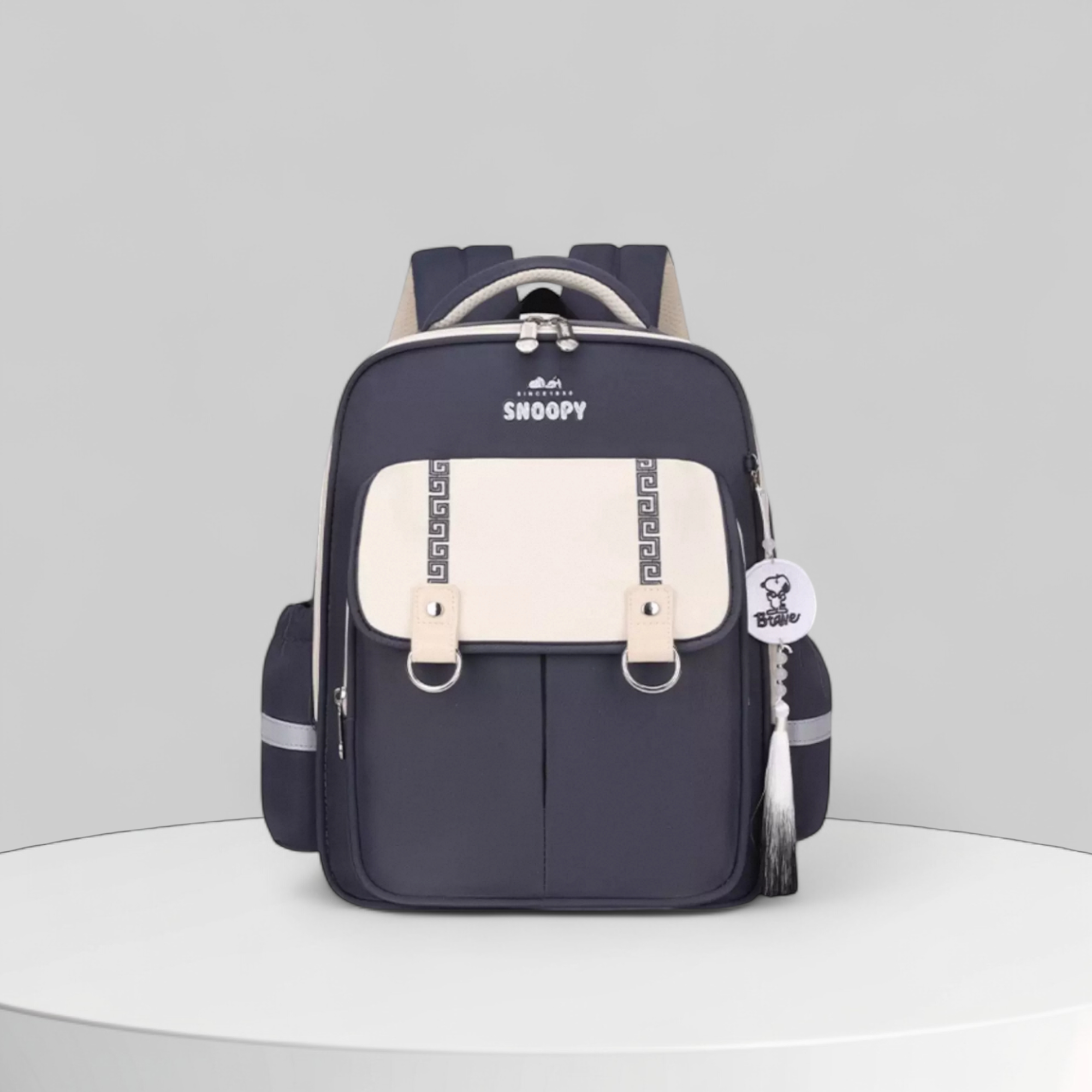 Balo Snoppy vải dù CHR / 26x36 / XÁM