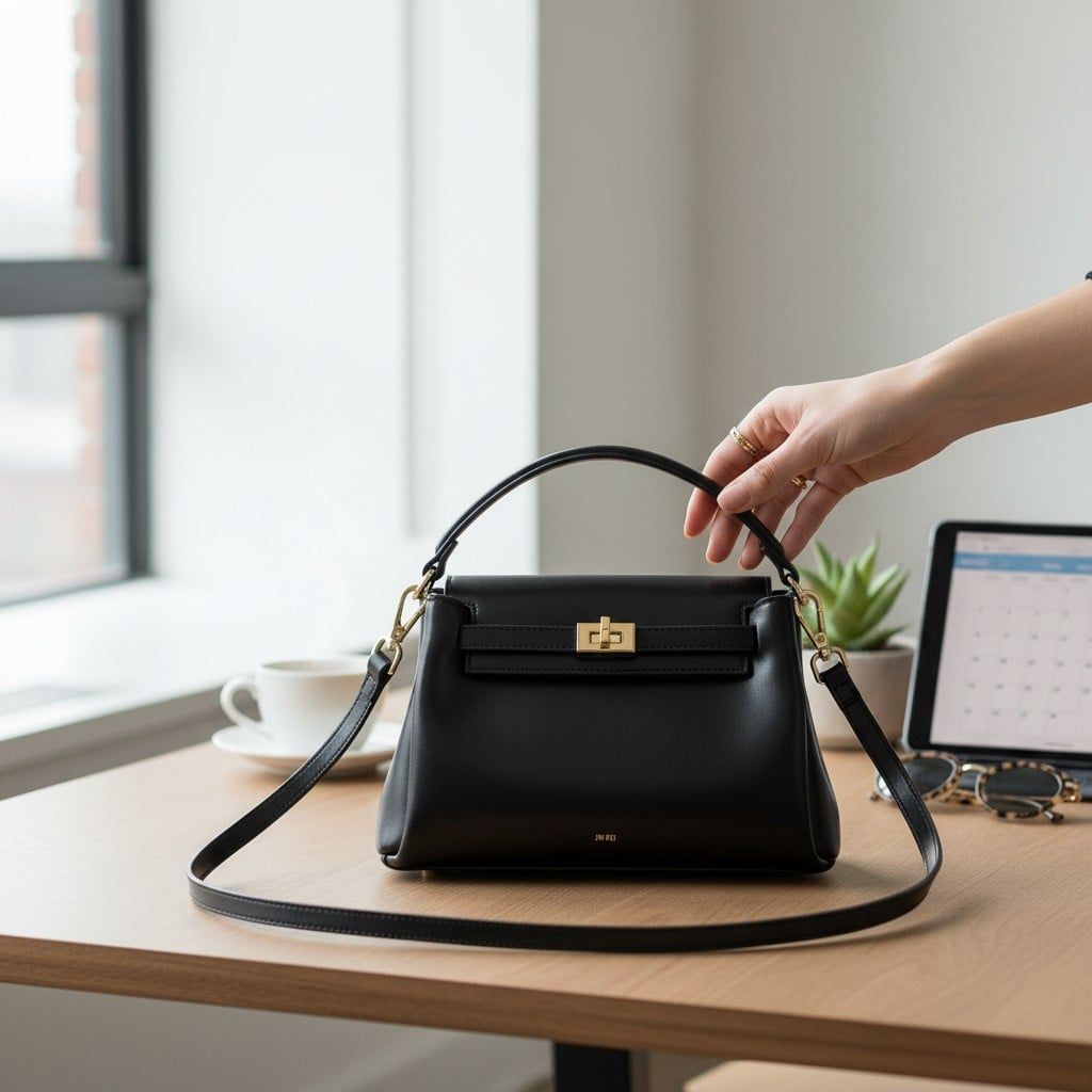 Túi P9 đeo chéo tay cầm JW Pei XK1509 / m21 đ26 c17 / ĐEN