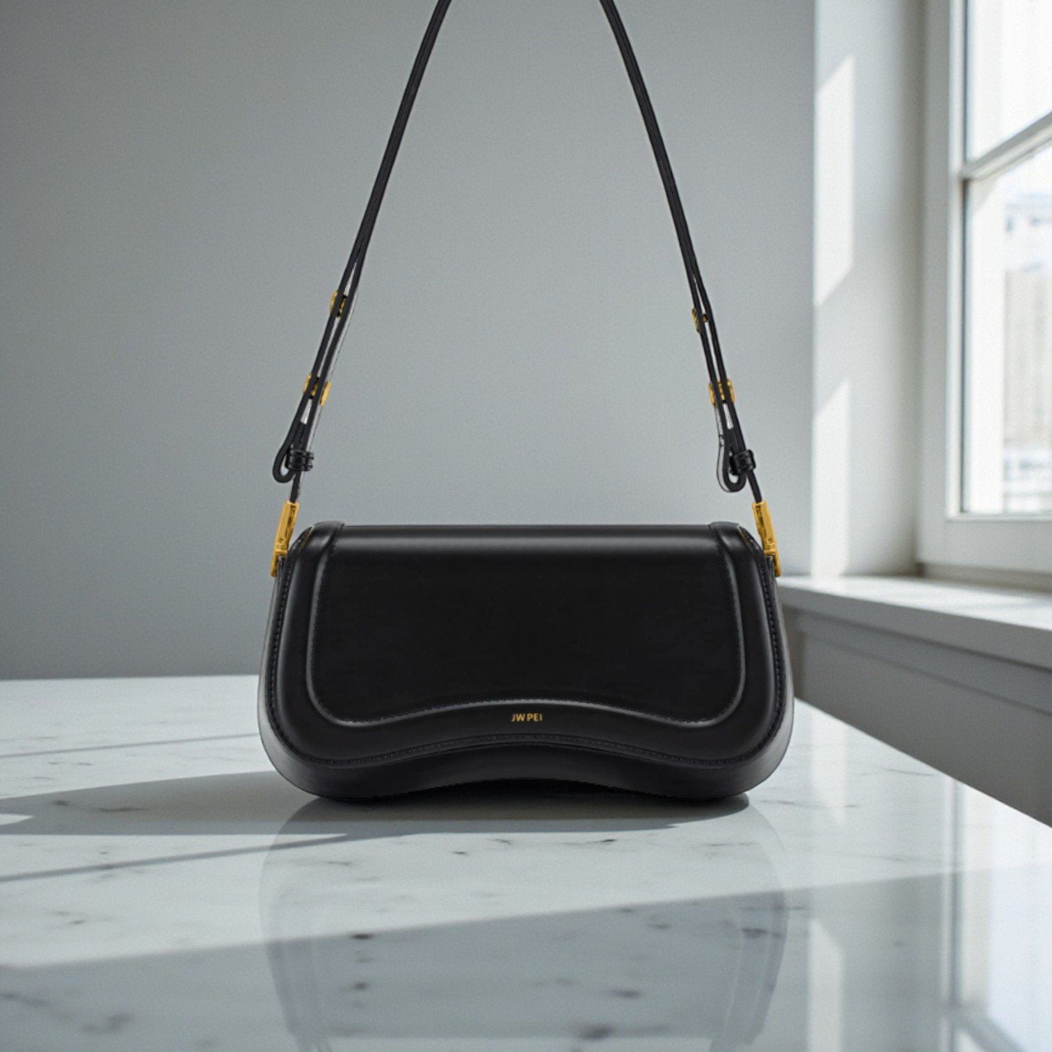 Túi kẹp nách đeo chéo JW Pei / m22 đ25 c12 / B10 đen - D10 đỏ - N10 nâu - T10 trắng