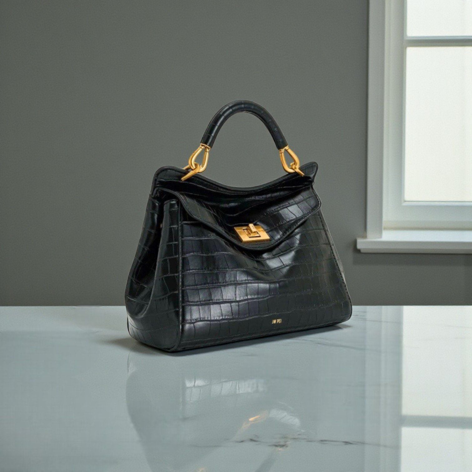 Túi cầm tay KDC JW Pei / m20 đ25 c19 / ĐEN