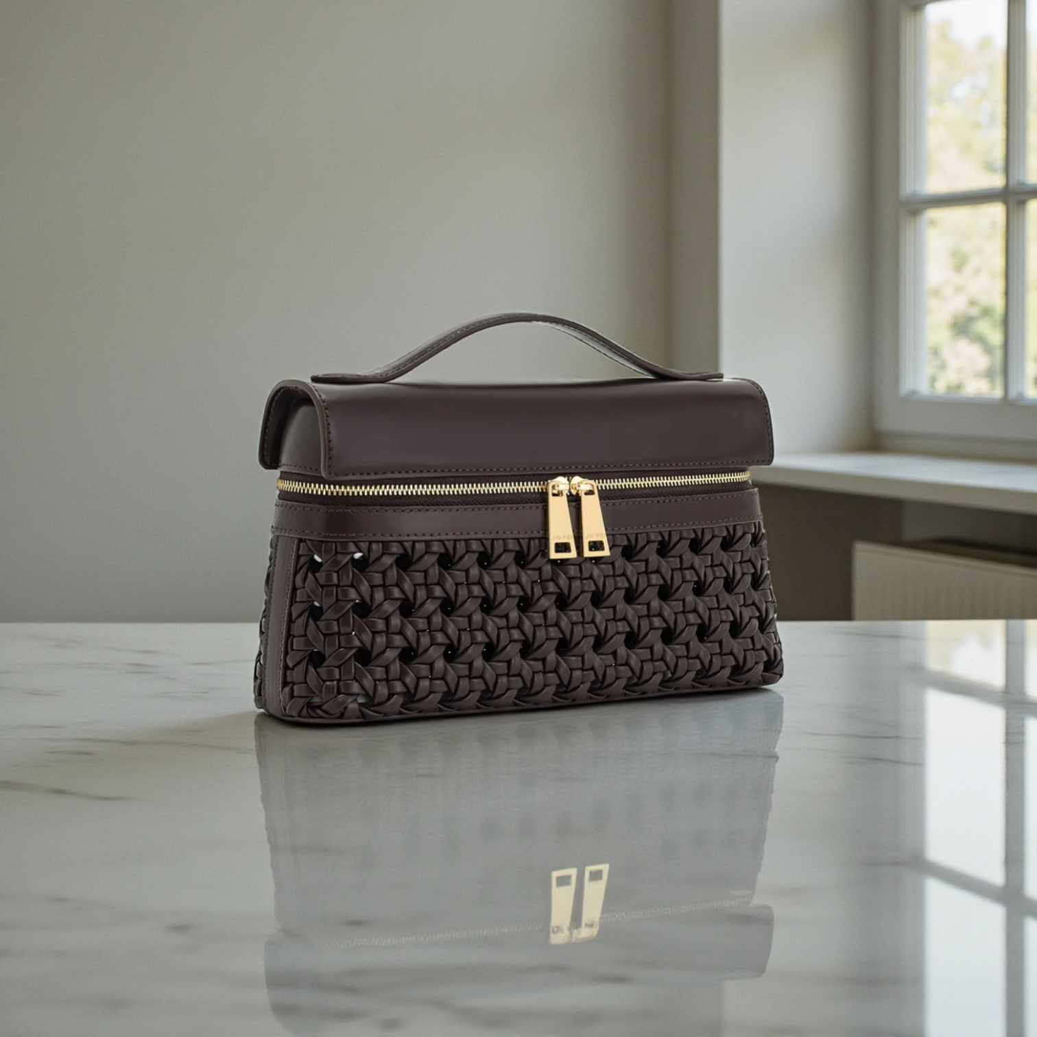 Túi P35 xách tay KDC JW Pei XK1535 / 14X24 / NÂU