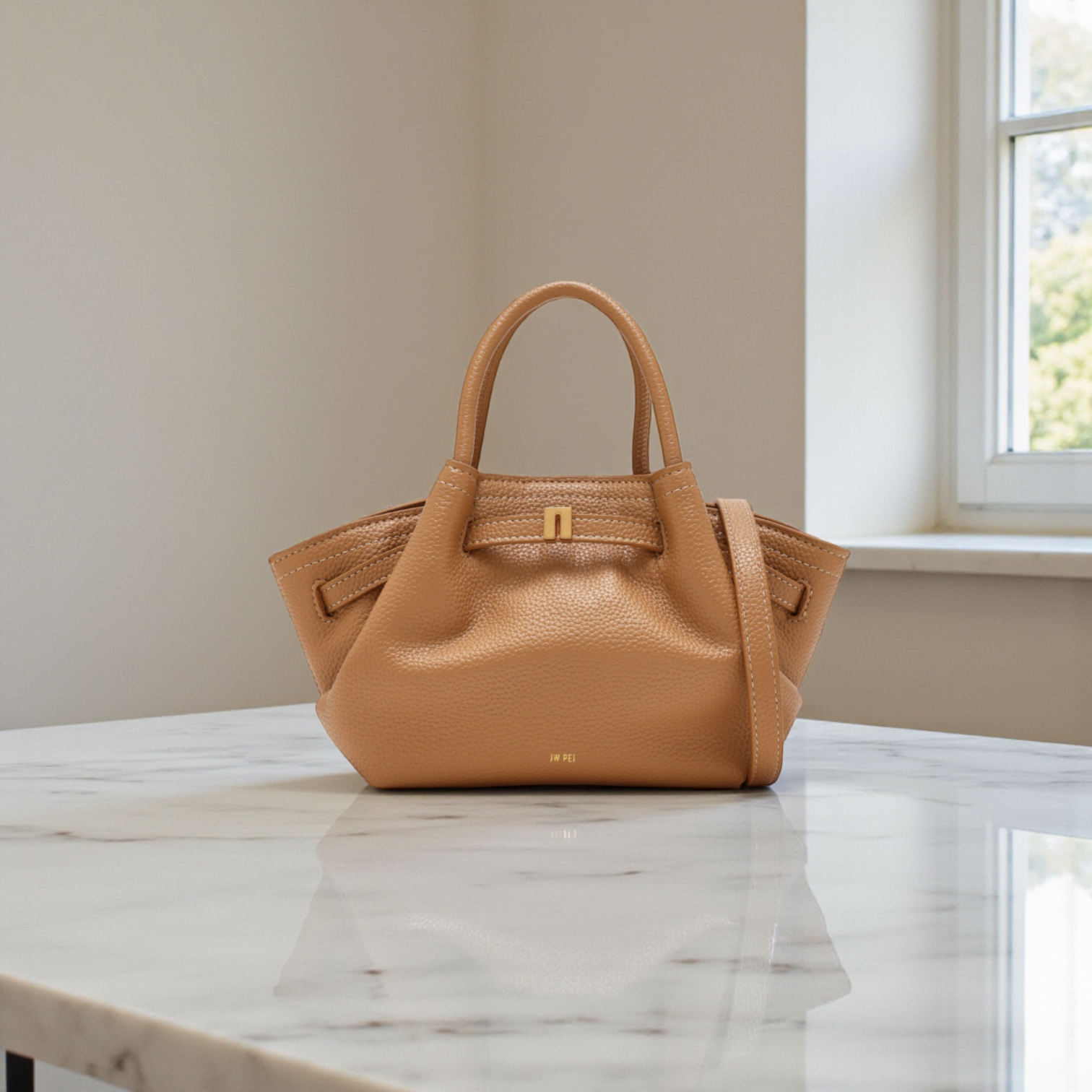 Túi xách tay JW Pei XK1543 / M25 Đ18 C15 / B43 be nâu - N43 nâu đậm