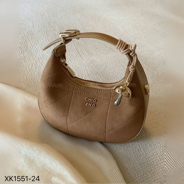Túi xách Chio phom bầu xách tay,CĐC , CHR / 20x15 / NÂU