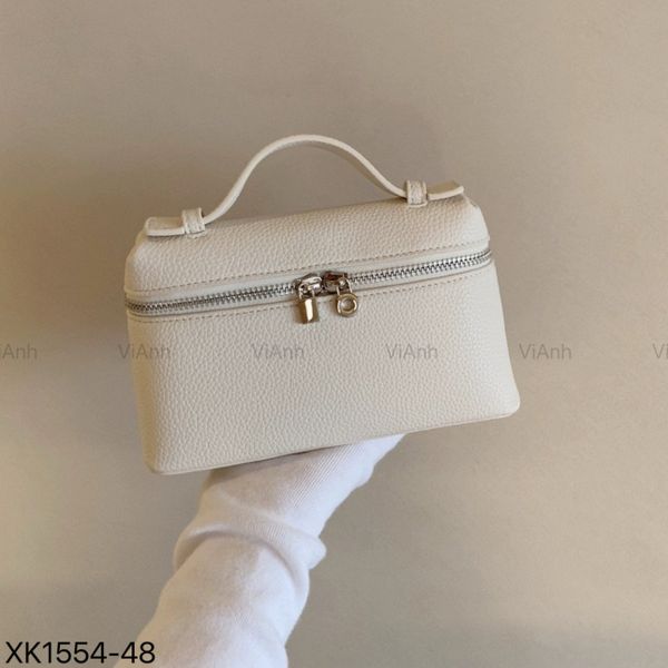 Túi xách N54 NRÉTRO chữ nhật xách tay CĐC / 19x11 / TRẮNG KEM