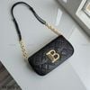 Túi B487 phom chữ nhật họa tiết chữ B Bolsos Alicia XK1573 / 12 x 22