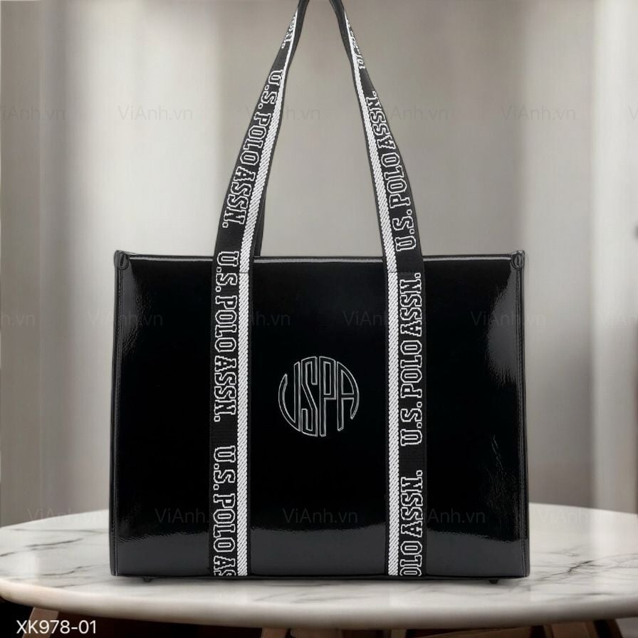 Totebag D78 chữ nhật khoác vai XK978 / 39x30 / ĐEN