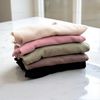 Áo thun D64 gân dài tay cổ polo style Âu A6164 / NÂU