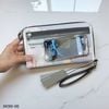Ví parpois V99 hoạ tiết nhiều ngăn 24x14cm XK99