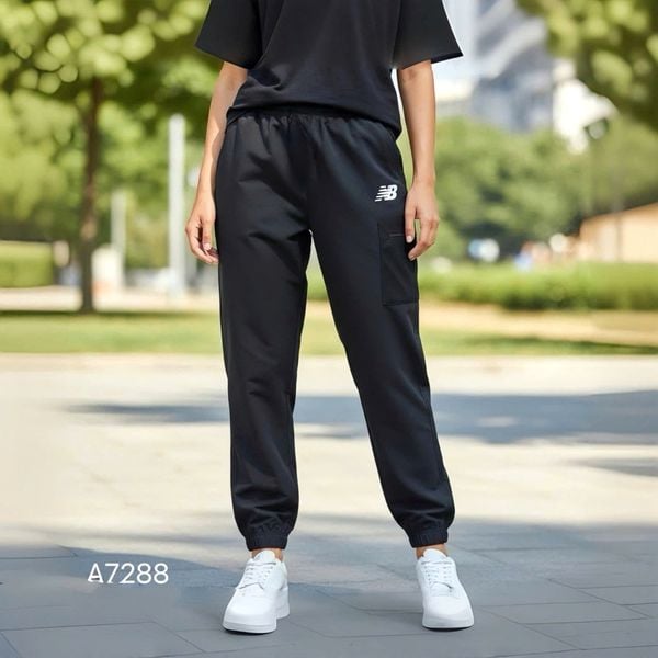Quần C88 jogger gió túi khoá kéo style US UK / ĐEN