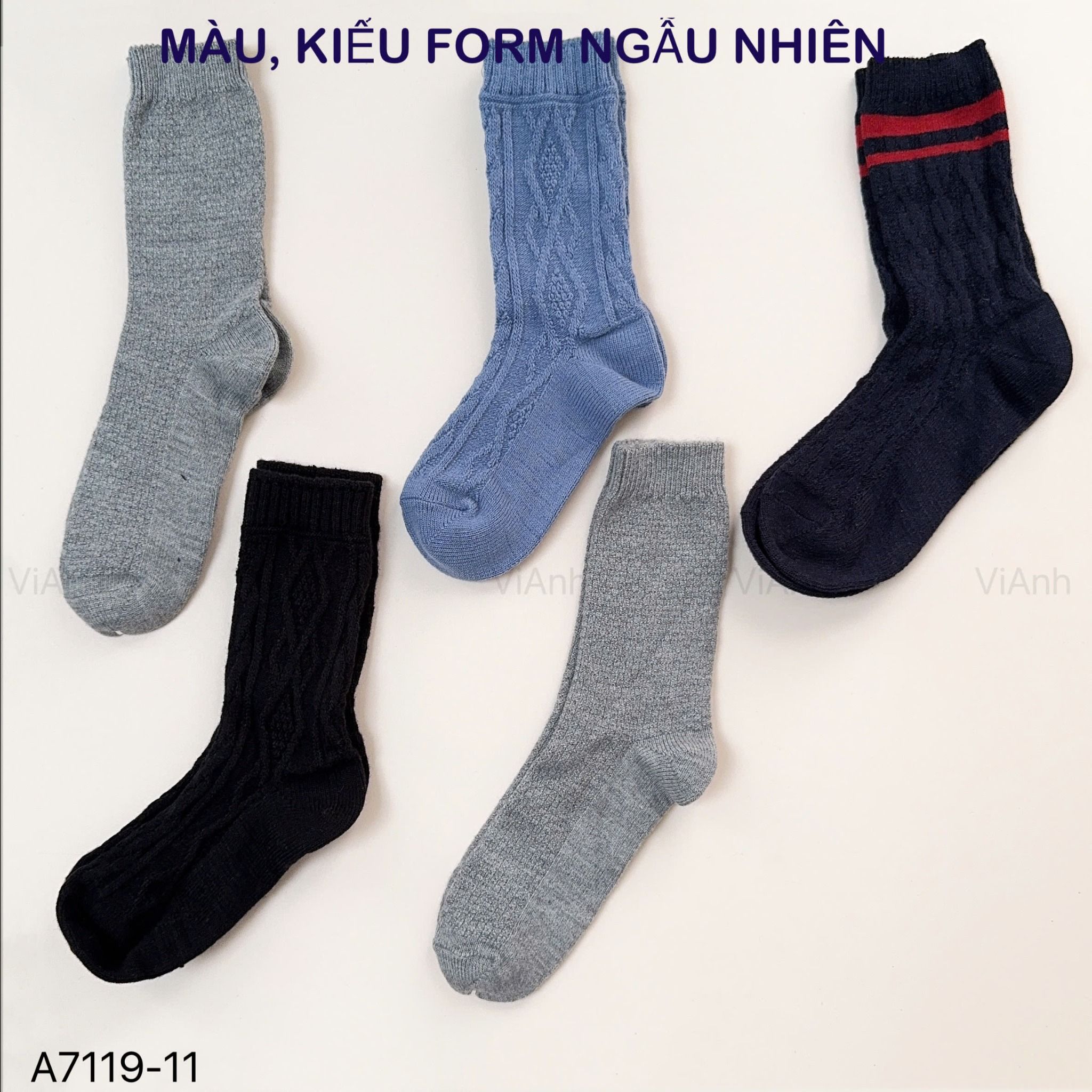SET 5 Tất cổ cao Uni dày / 2-3 MÀU / KIỂU / S19 sáng - T19 tối