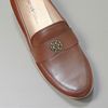 Giày lười slip-on đế cao style US UK / NÂU
