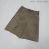 Quần Short lửng style Hàn / D435 NÂU KẺ - D436 XÁM KẺ