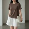 Áo thun kiểu HÀN phom rộng / D654 đen , D655 nâu , D656 vàng , D657 kem