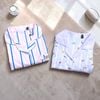 SET đồ ngủ 3 món pijama style Hàn / D681 tím kẻ , D682 hồng kẻ