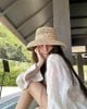 Mũ cói sợi tổng hợp style Nhật Hàn S492 / BE