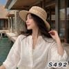 Mũ cói sợi tổng hợp style Nhật Hàn S492 / BE