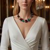 Vòng cổ / dây chuyền style Âu S496 / ĐÍNH ĐÁ NHIỀU MÀU