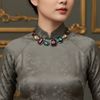Vòng cổ / dây chuyền style Âu S496 / ĐÍNH ĐÁ NHIỀU MÀU