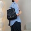 Balo da mềm chần chéo kèm túi nhỏ / miệng 22cm - đáy 25 - cao 28cm  / T60 đen - T60A Trắng