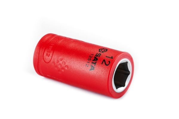 Đầu tuýp cốt vuông 10mm cách điện 1000V ra lục giác 12mm SATA 12512