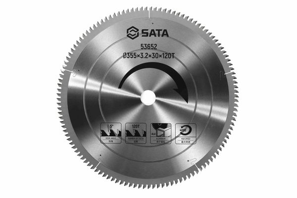 Lưỡi cưa gỗ tròn Ø355×3.2×30×120T SATA 53652