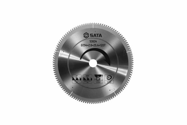 Lưỡi cưa gỗ tròn Ø254×2.6×25.4×120T SATA 53634