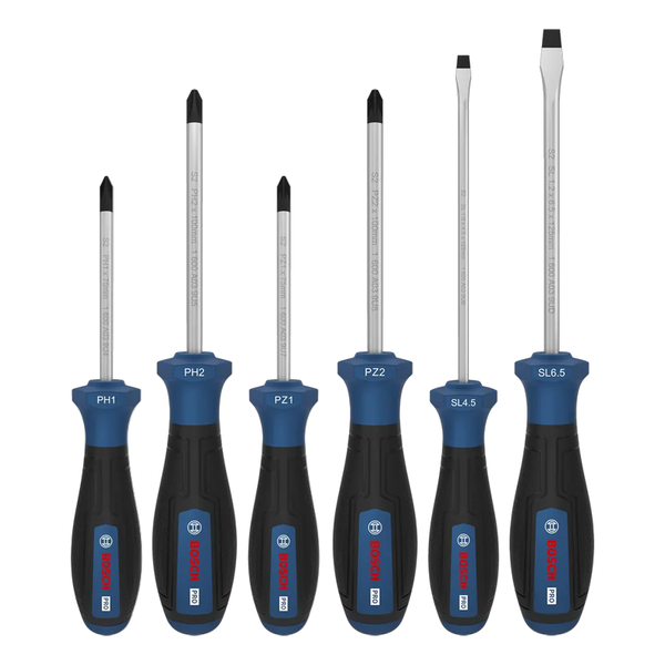 Bosch Bộ tua vít PRO PH/PZ/SL 6 chi tiết 1600A039PD
