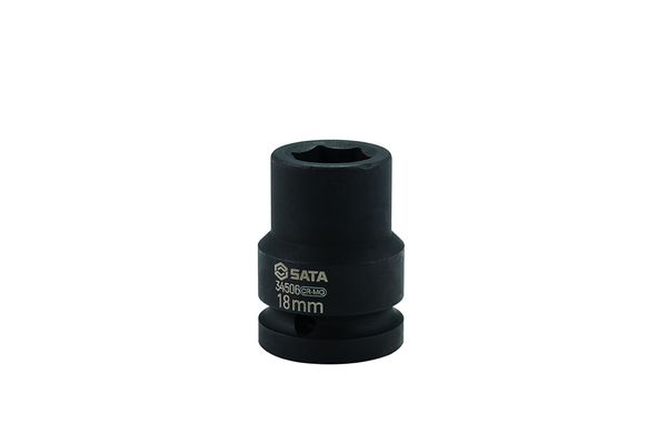 Đầu tuýp cốt vuông 3/4 ra lục giác 33mm thành dày, thân ngắn Thép CrMo SATA 34521