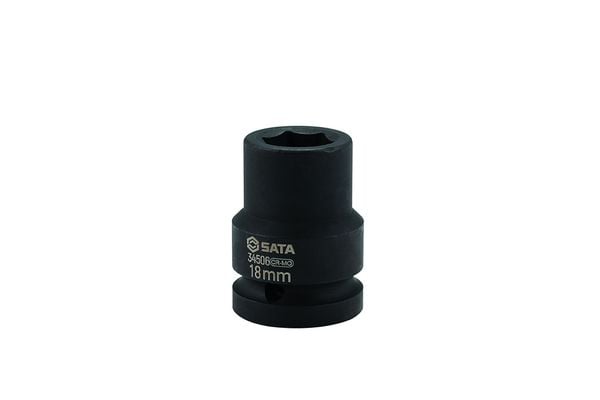 Đầu tuýp cốt vuông 3/4 ra lục giác 35mm thành dày, thân ngắn Thép CrMo SATA 34523