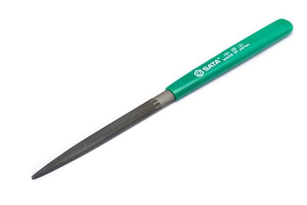 Dũa kim loại bán nguyệt mini răng bán thô 185mm SATA 03943
