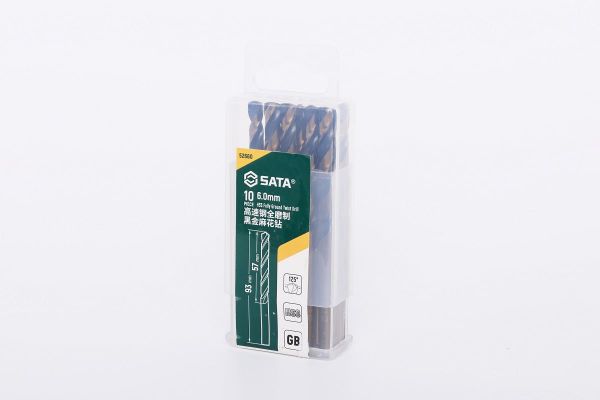 Bộ mũi khoan xoắn COBALT 6mm 10 cái SATA 52660
