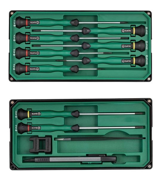 Bộ dụng cụ sửa chữa điện tử 13 chi tiết SATA 09319