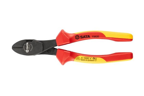 Kìm cắt mũi cong cách điện VDE 1000V 8" dòng G SATA 72620