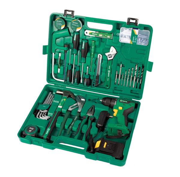 Bộ dụng cụ sửa chữa cho máy khoan cầm tay 18V 99 cái SATA 51107.