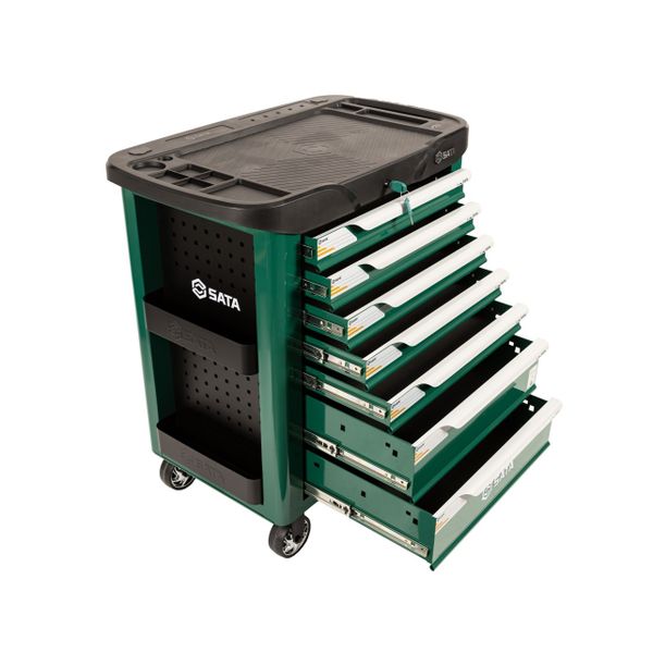 Xe đẩy dụng cụ 7 ngăn 805x490x1000mm Tải trọng 300kg SATA 95207