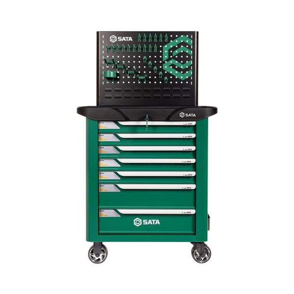 Xe đẩy dụng cụ 7 ngăn có bánh 680x458x860MM SATA 95107