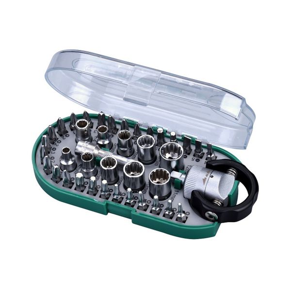 Bộ đầu tuýp và mũi vít 38 chi tiết SATA 05489