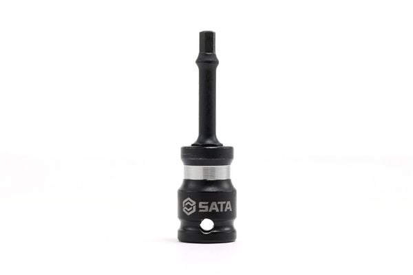 Đầu tuýp cốt vuông 3/8" ra mũi lục giác trơn 4mm dài 70mm SATA 35304