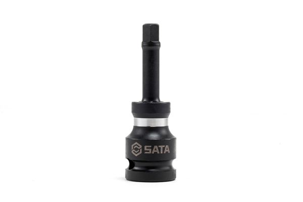 Đầu tuýp cốt vuông 1/2" ra mũi lục giác trơn 12mm dài 75mm SATA 35412