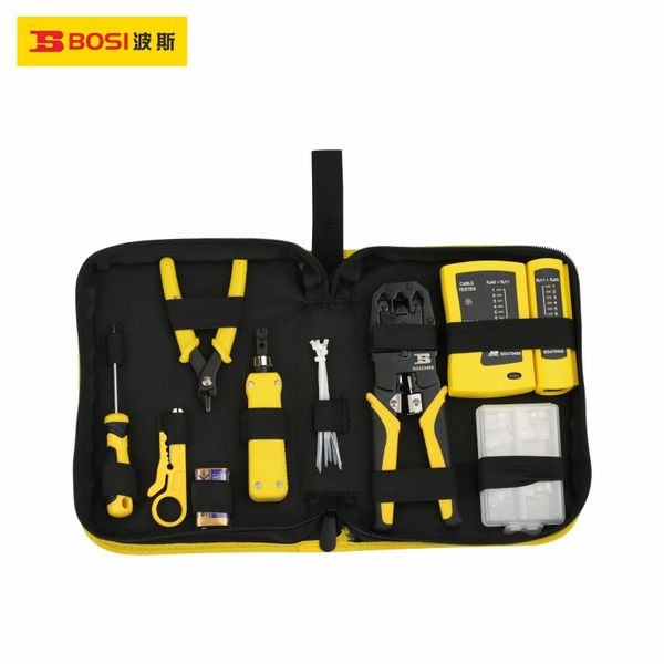 Bộ dụng cụ mạng viễn thông 8 chi tiết BOSI BS510008