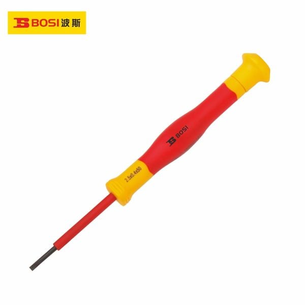 Tua vít đầu dẹp cách điện 1000V VDE 1.5x0.23x50mm BOSI BS600052