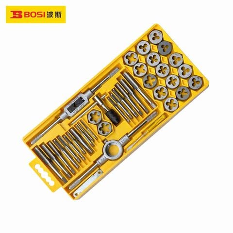 Bộ 40 chi tiết dụng cụ mũi taro bàn ren BOSI BS521140
