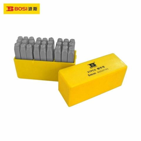 Bộ đục chữ 27 chi tiết 3mm BOSI BS522703