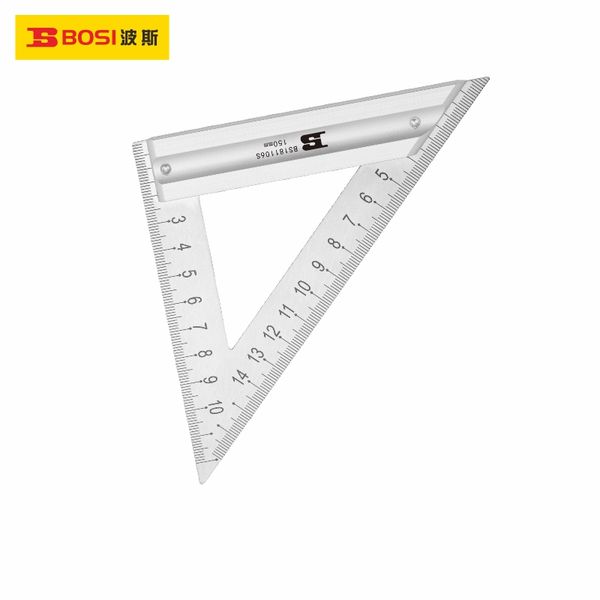 Thước tam giác tay 8inch/200mm BOSI BS181108S