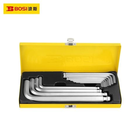 Bộ lục giác đầu bi loại dài 14 chi tiết BOSI BS427014
