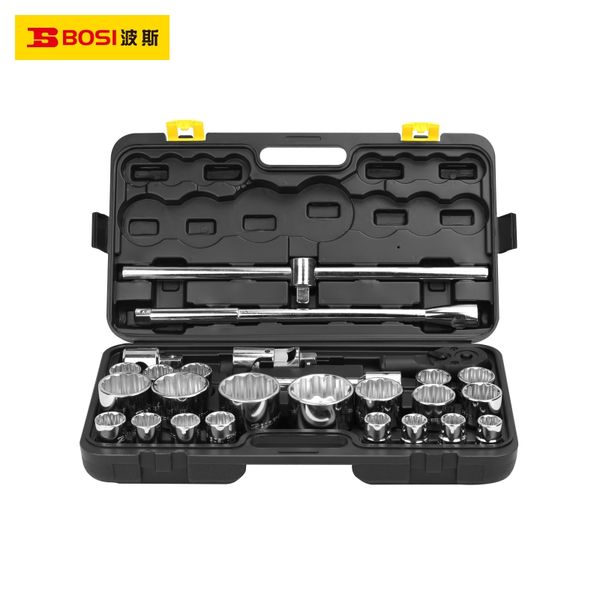 Bộ tuýp hệ mét loại nặng 3/4 inch 26 chi tiết BOSI BS511626