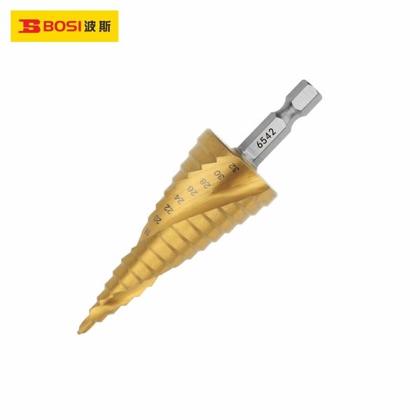 Mũi Khoan tháp 15 tầng chuôi lục giác 4-32mm BOSI BS538009